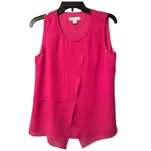 Coldwater Creek Hot Pink tiered tank top Size XS